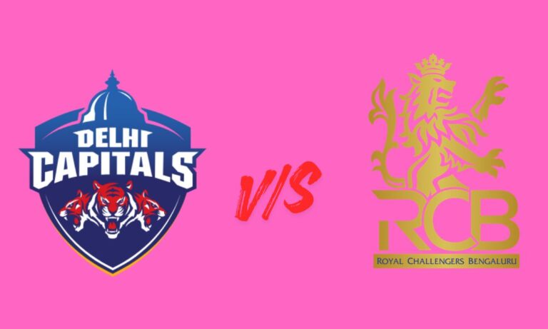 delhi capitals cricket vs royal challengers cricket timeline