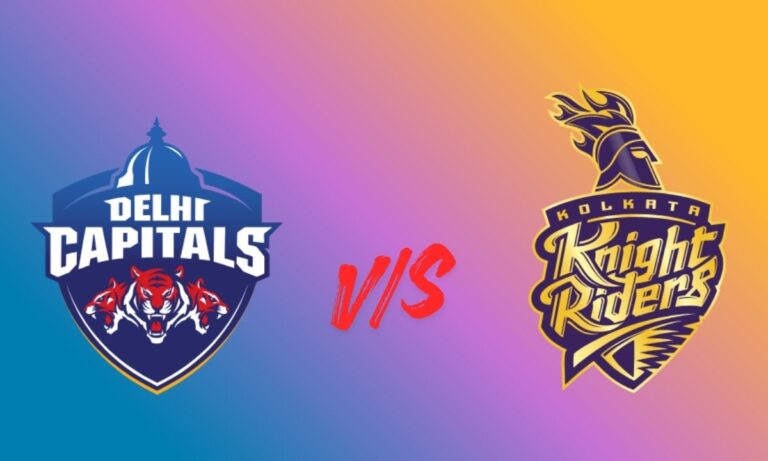 delhi capitals vs kolkata knight riders timeline