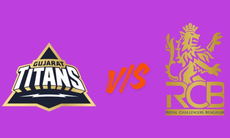 gujarat titans vs royal challengers bengaluru timeline