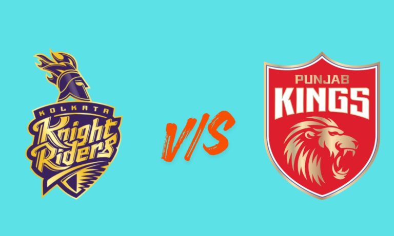 kolkata knight riders vs punjab kings timeline