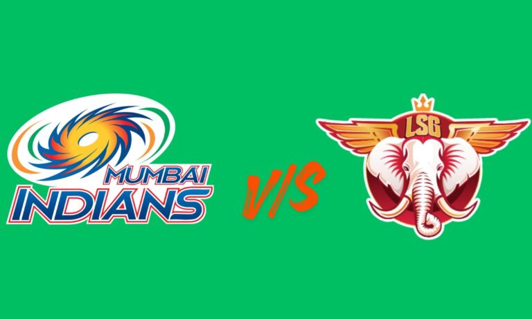 mumbai indians vs lucknow super giants timeline