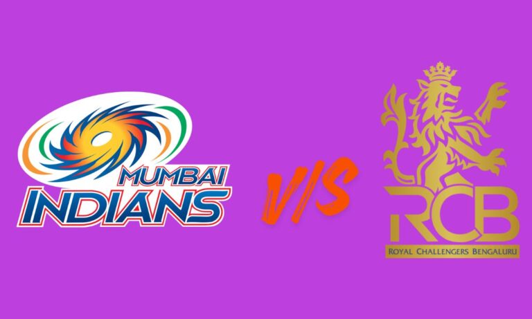 mumbai indians vs royal challengers bengaluru timeline