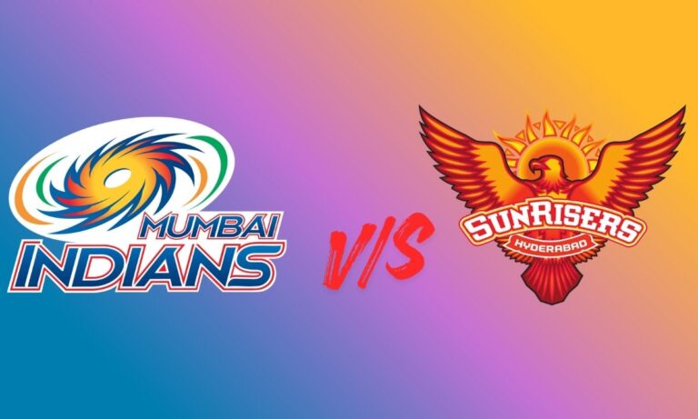 mumbai indians vs sunrisers hyderabad timeline