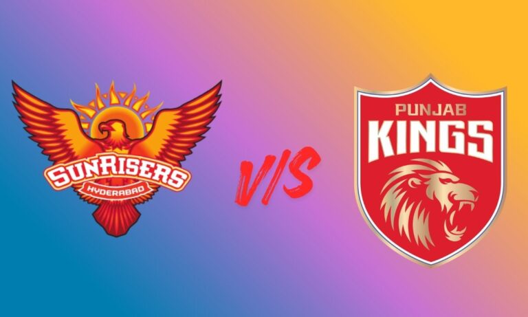 sunrisers hyderabad vs punjab kings timeline