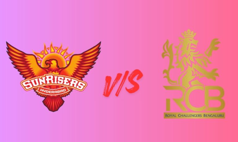 sunrisers hyderabad vs royal challengers bengaluru timeline