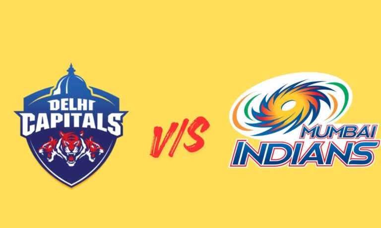 delhi capitals vs mumbai indians timeline