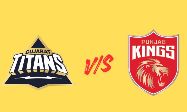 gujarat titans vs punjab kings timeline